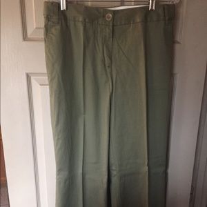 Liz Claiborne Audra Dress Pant Size 12 Olive Green